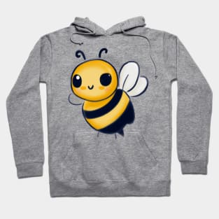 Cute Bee Drawing Hoodie